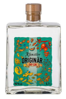 Künstler Originär Dry Gin (Fotografie Uwe Simon de Lima) Produktfoto: Künstler Originär Dry Gin
